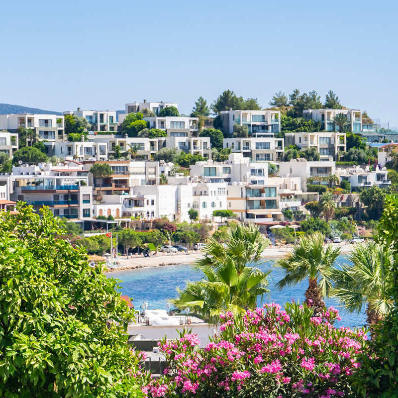 Resort Town Of Bodrum, Turkiye, Mediterranean Sea