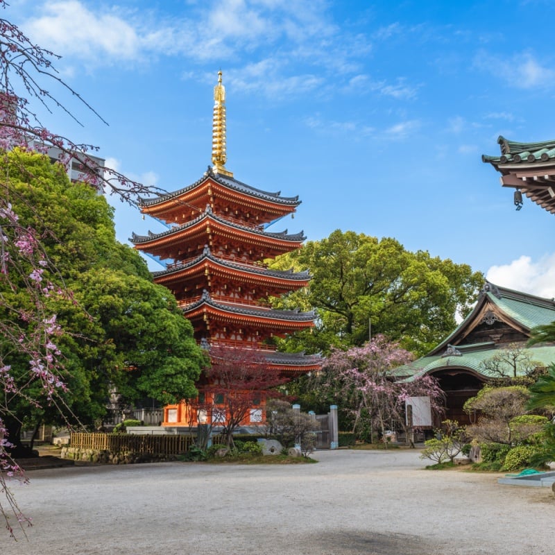 Tochoji, a Shingon temple in Hakata, Fukuoka, Japan.