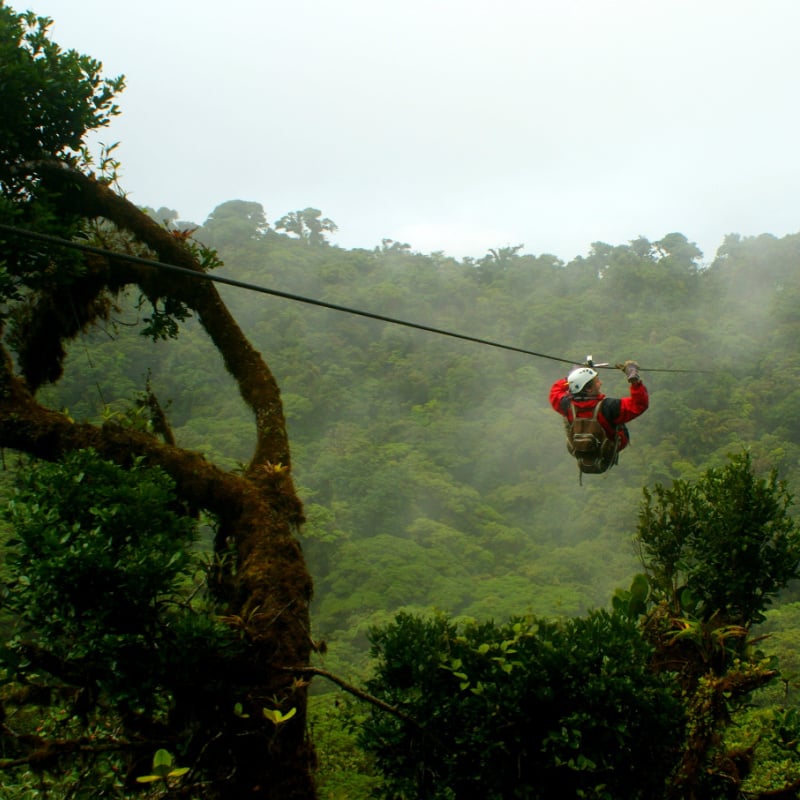 Ziplining in Costa Rica