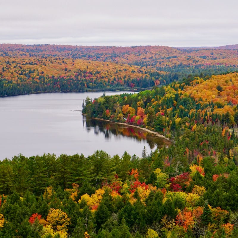 Booth's Rock Trail views of Rock Lake, Algonquin Provincial Park, Muskoka