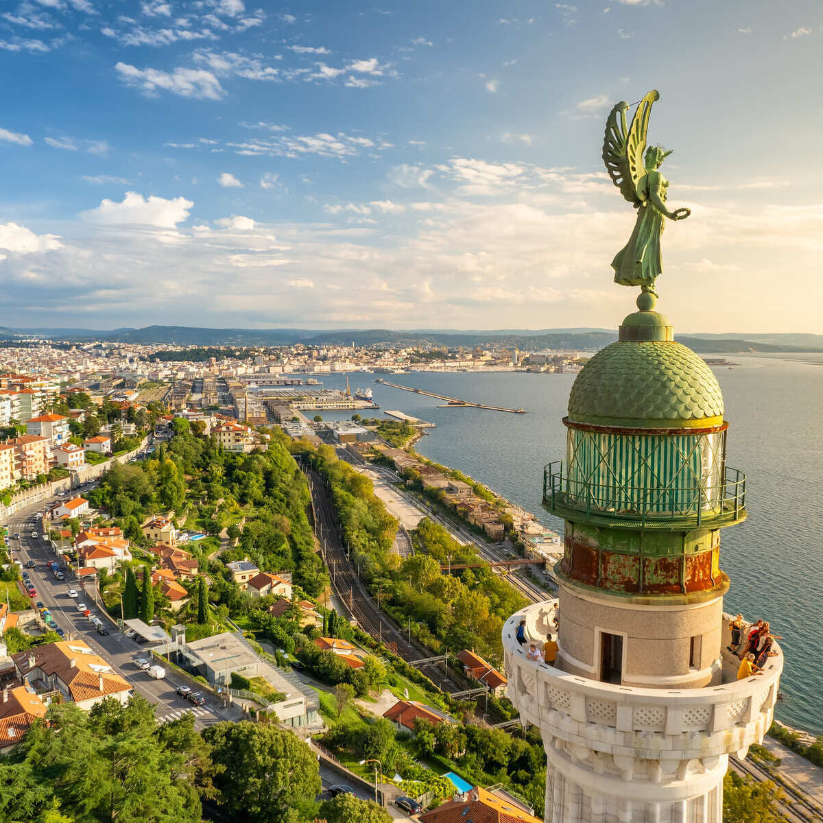 Panoramic View Of The Trieste Lighthouse, Italy