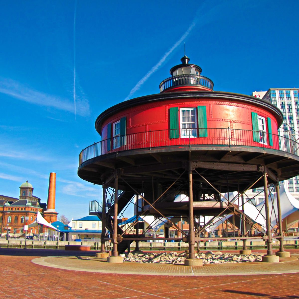 Seven Foot Knoll Lighthouse in Baltimore