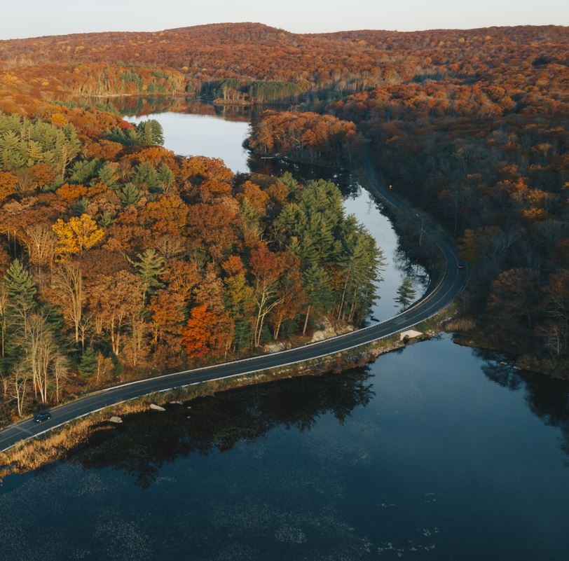 Aerial view of Catskills, New York