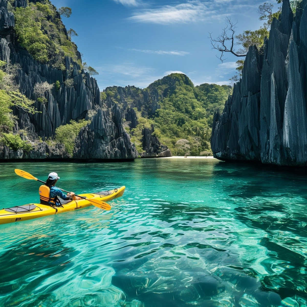 Adventurous Kayaking in Coron, el nido, palawan, philippines