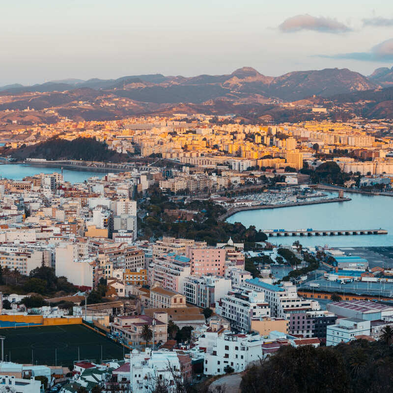 Aerial View Of Ceuta, Spain