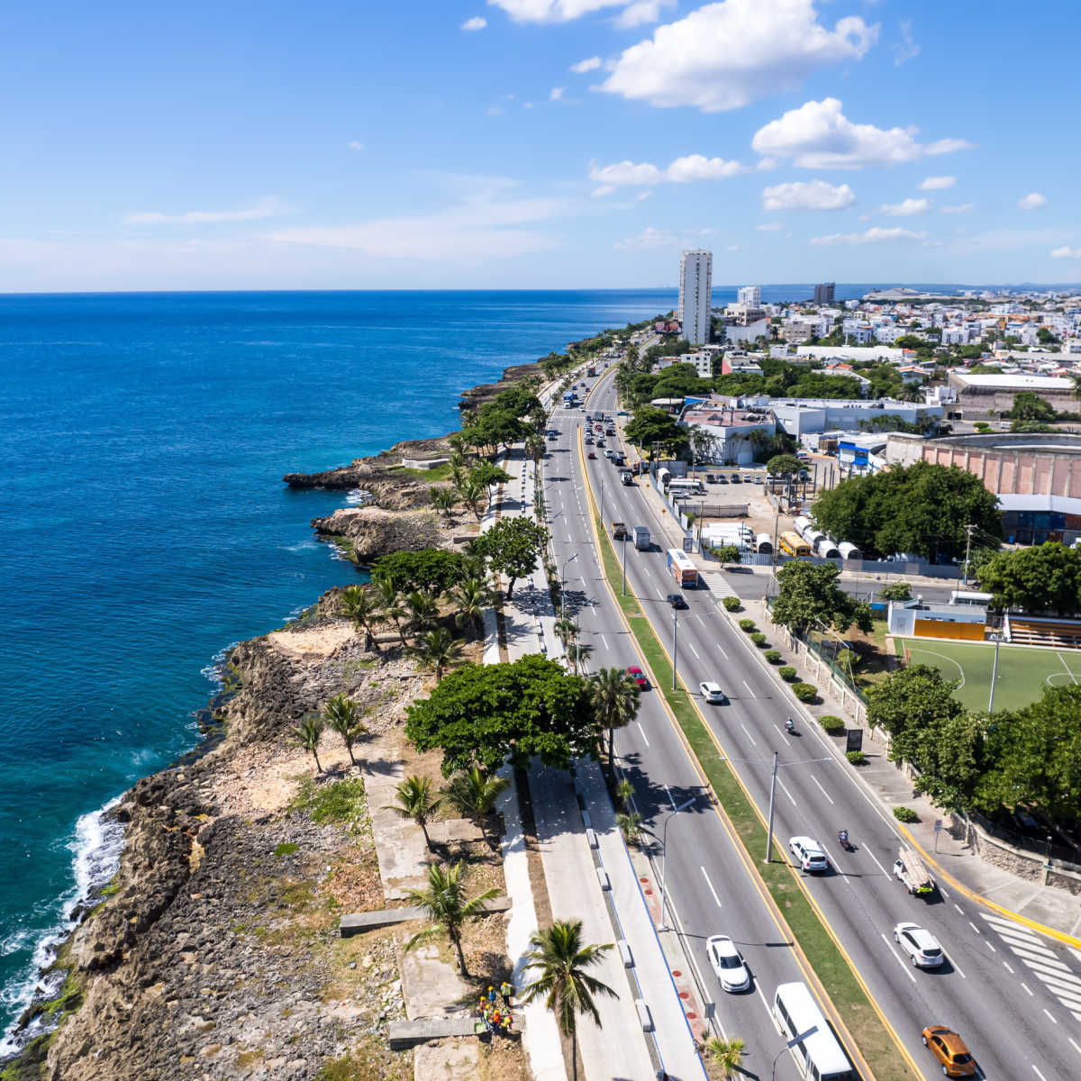 Aerial view of Santo Domingo, the Dominican Republic