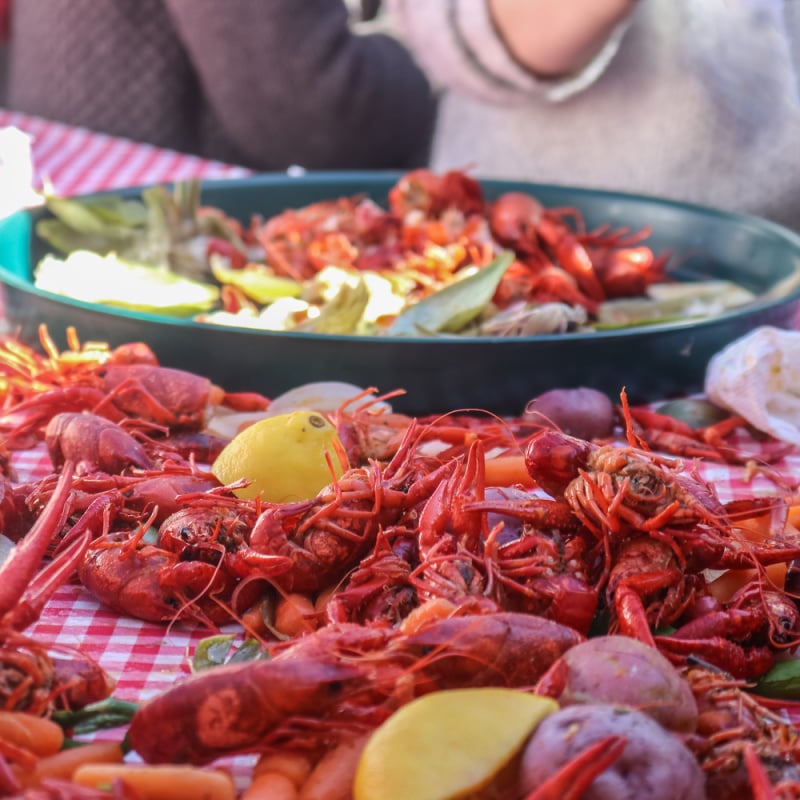 Boiled  Louisiana crawfish 