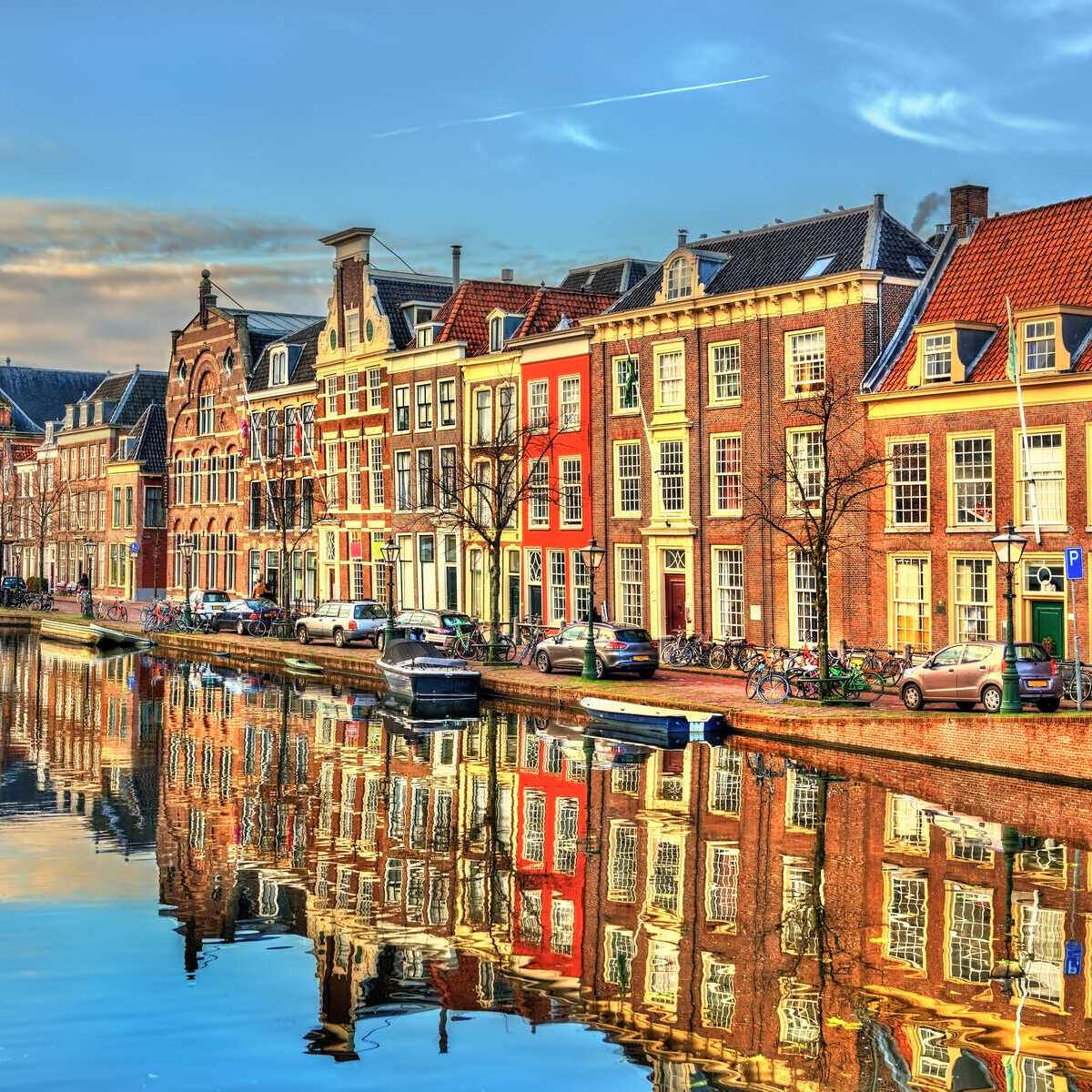 Canals Of Leiden, The Netherlands