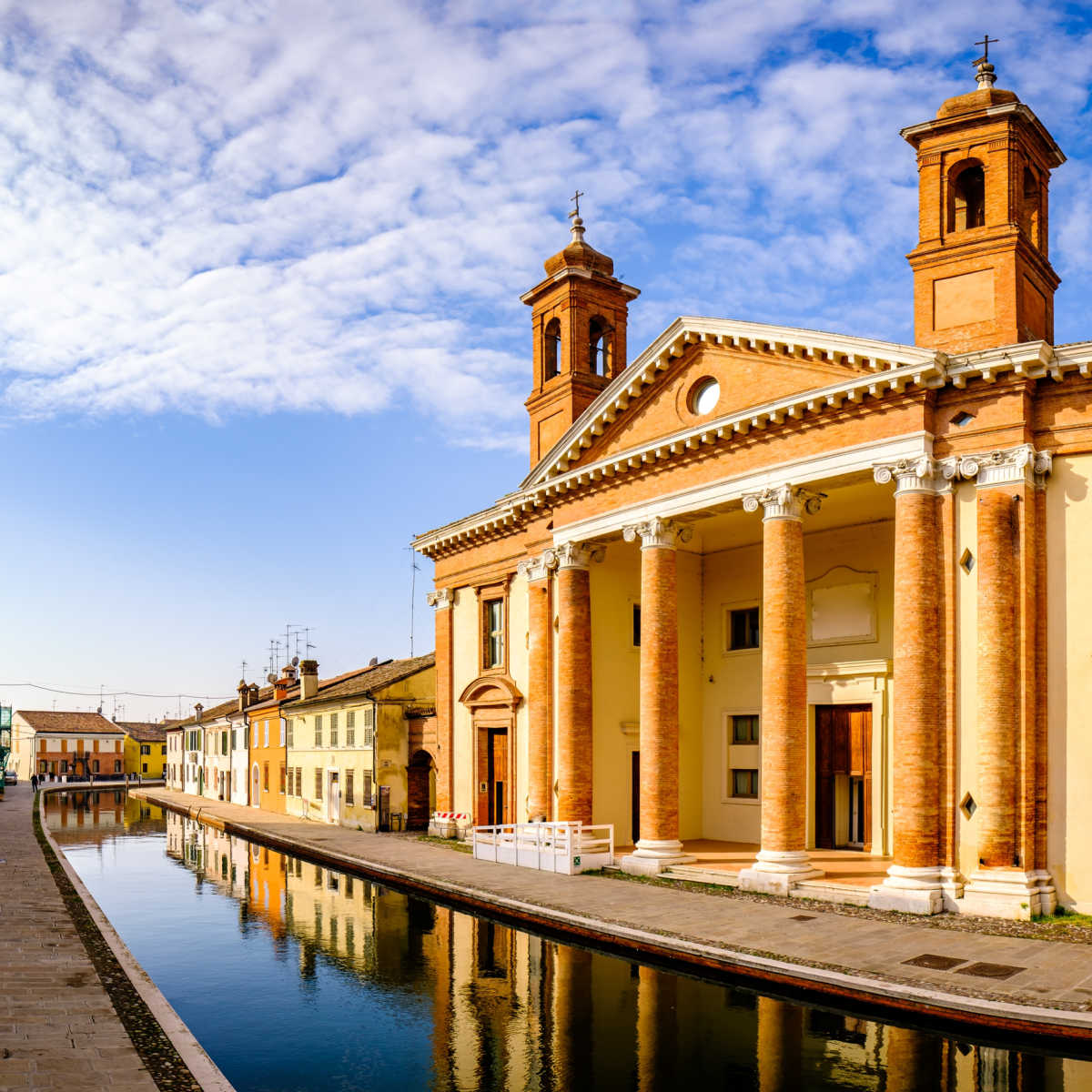 Comacchio's historic Old Town buildings