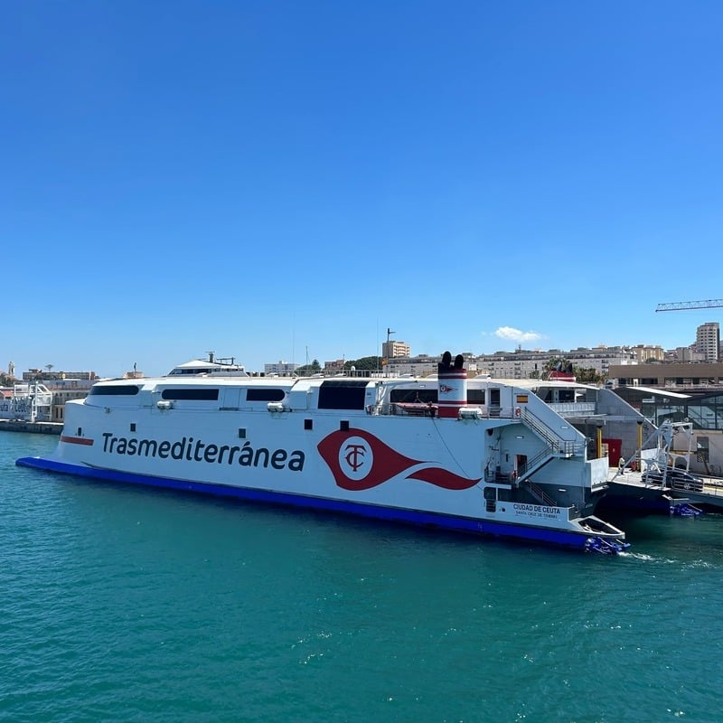 Ferry In Ceuta, Spain