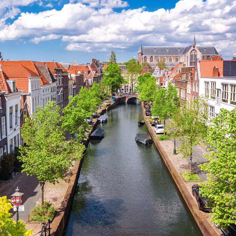 Panoramic View Of Leiden, The Netherlands