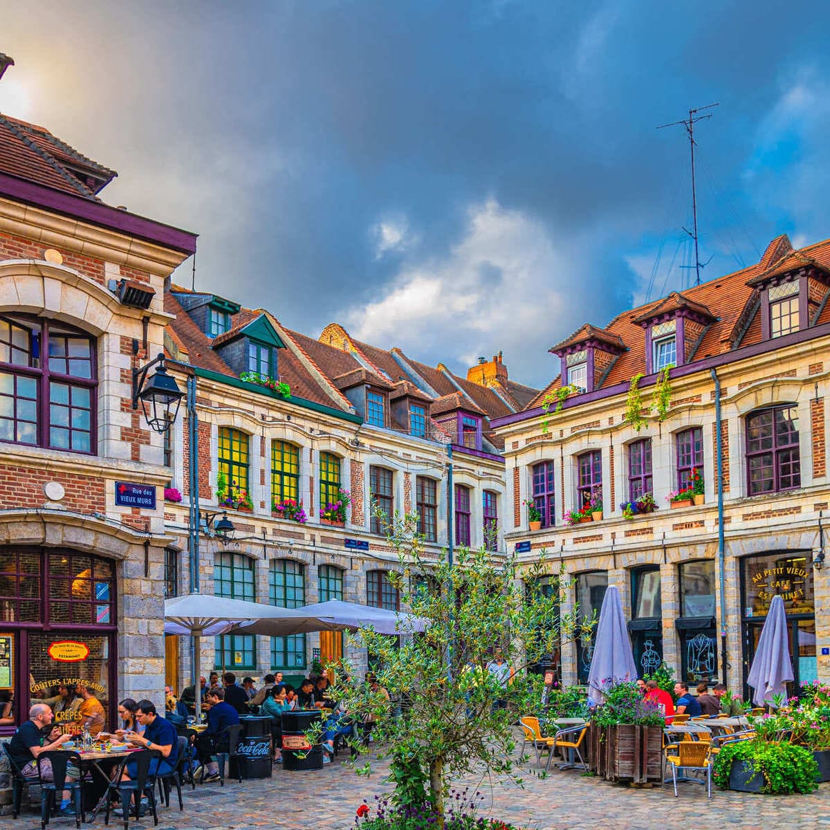 Picturesque Plaza In Lille, France