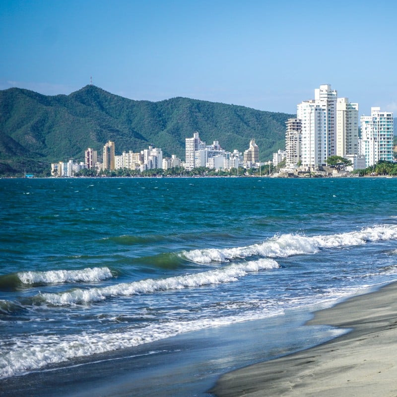 Salguero Beach in Santa Marta, Colombia